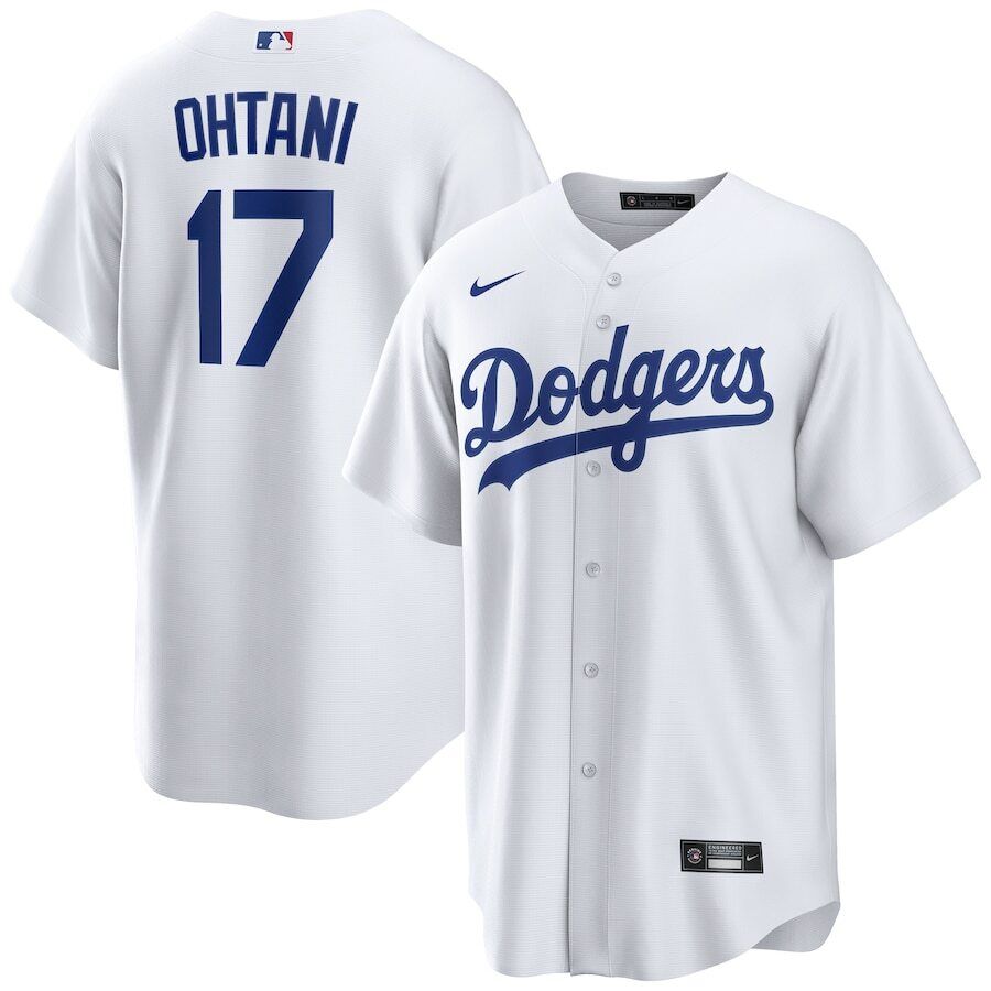 Men & Women & Youth Los Angeles Dodgers 17 Shohei Ohtani White Cool Base Stitched Jersey